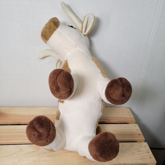 Houston Livestock Show & Rodeo 12" Brown & White Plush Longhorn - Picture 4 of 6
